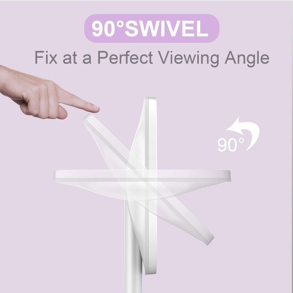 LED Lighted Makeup Mirror 1X 5X Magnification Round Shape 9" New Banyltrl NWT - Picture 8 of 10